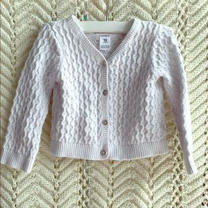 Adorable white knit coverup